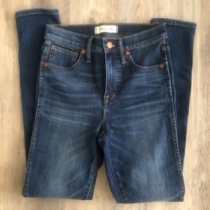 Madewell jeans • 10’ high rise skinny 25